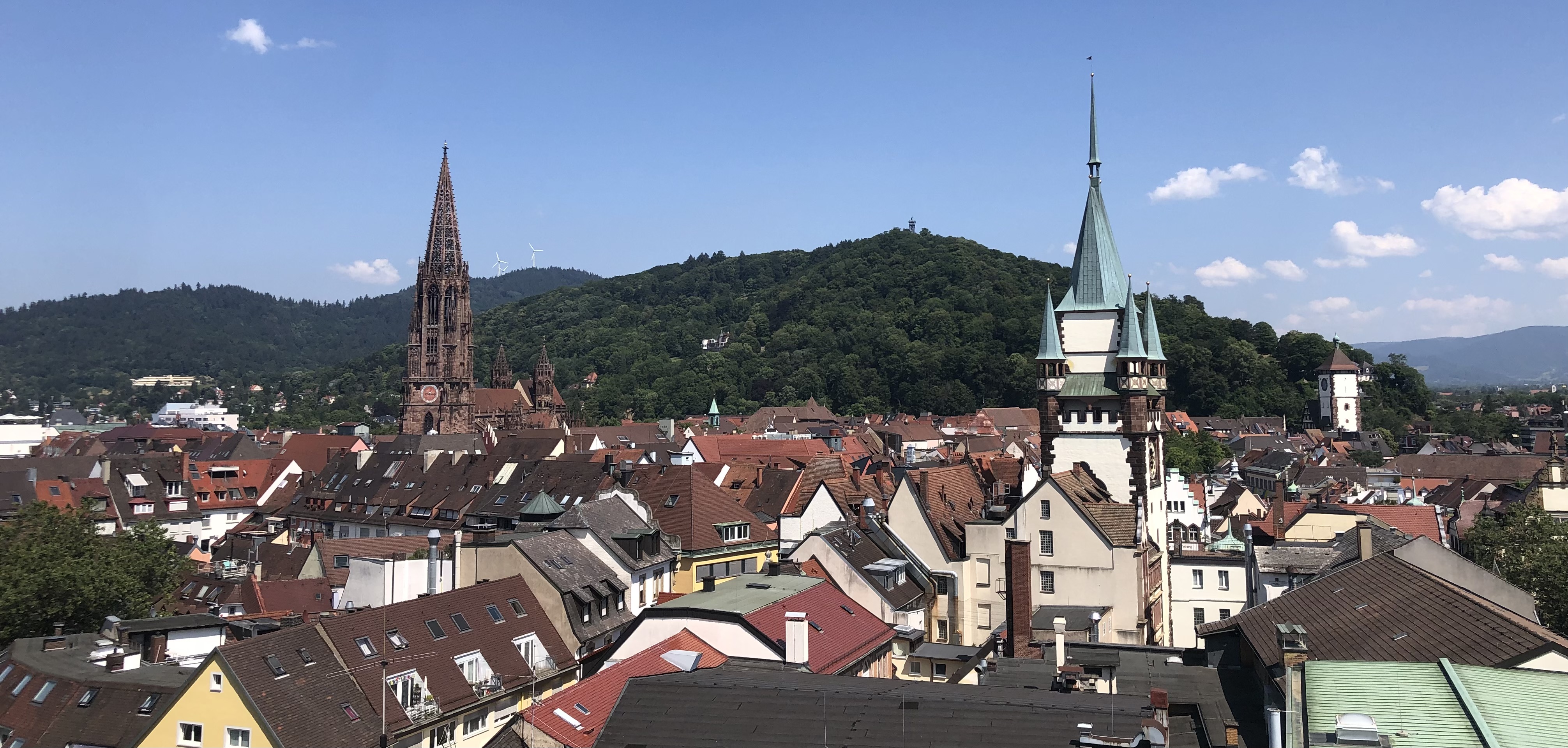 Blick auf Freiburg vom Karzer der Universität Freiburg. Foto: Clarissa Stransky